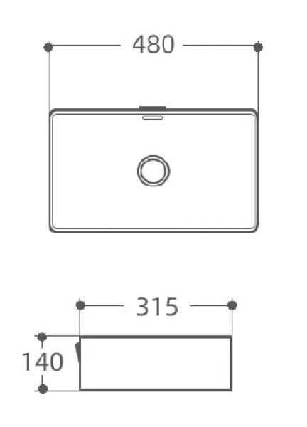 Раковина Aquanet Perfect 48 см белая - фото 2