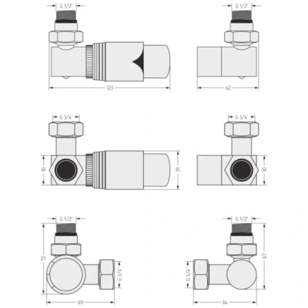 Комплект подключения Duravit серый - фото 2
