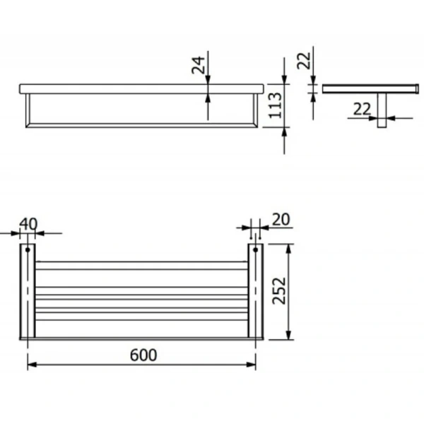 Полотенцедержатель Kludi Vela C золото брашированное - фото 2