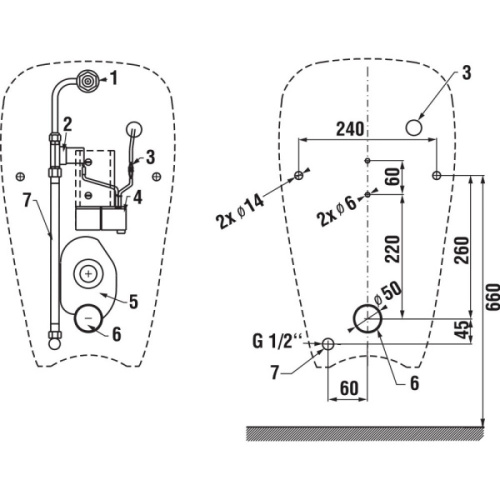 Писсуар подвесной Jika Golem Sensor Antivandal 4307.0.000.483.1 - фото 3