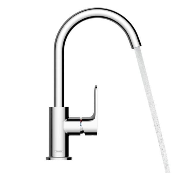Смеситель для раковины Hansgrohe Rebris хром, современные, hi-tech - фото 3