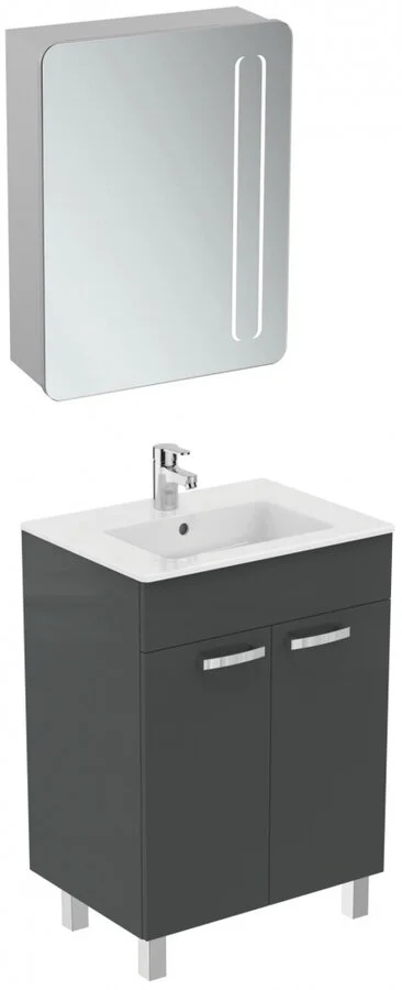 Тумба с раковиной напольная Ideal Standard Tempo E0567 60 см с 2-мя дверцами - фото 3