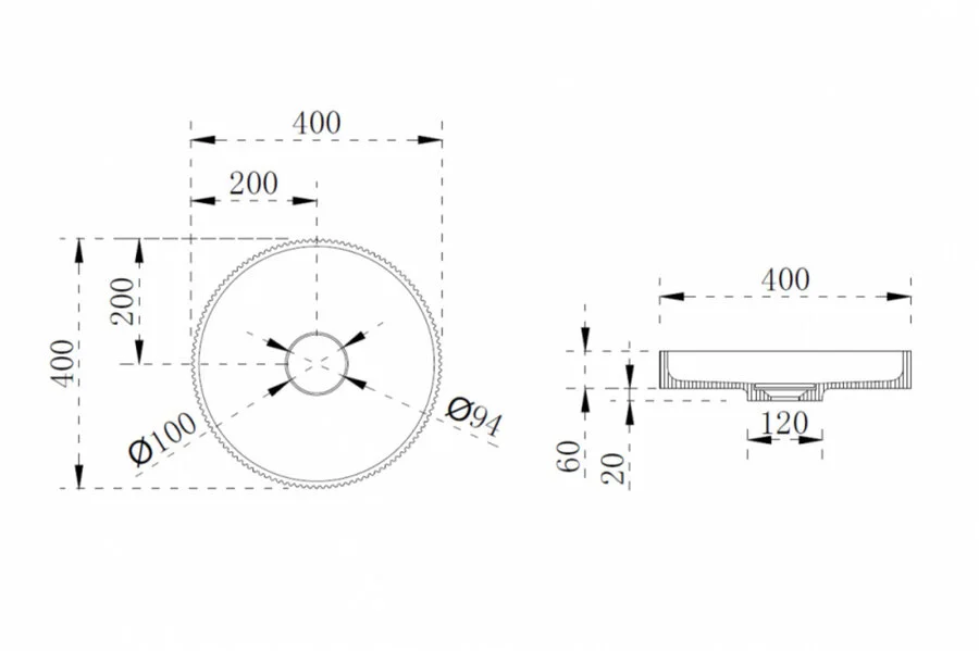 Раковина Abber Stein 40 см голубая, современные, hi-tech - фото 2