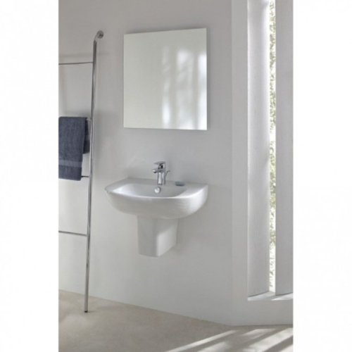 Раковина Jacob Delafon Odeon Up 67 см подвесная, прямоугольной формы, тюльпан - фото 5