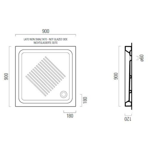 Душевой поддон GSI H11 4390 - фото 3