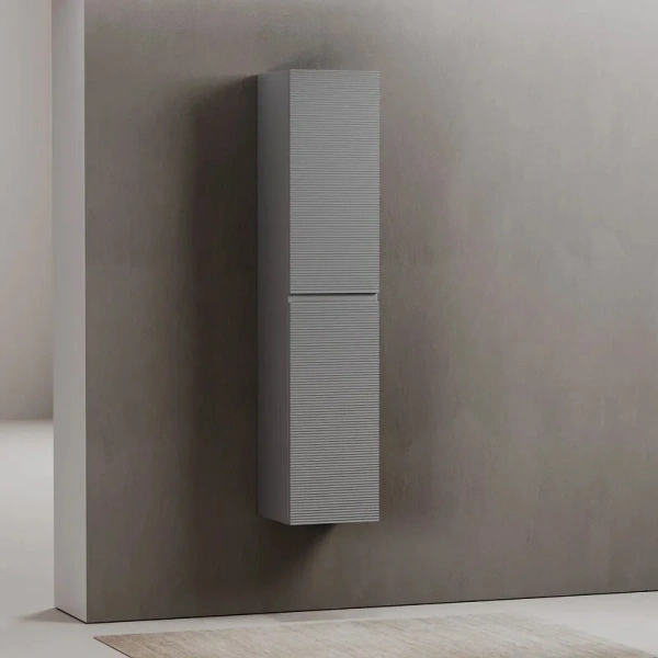 Шкаф-пенал подвесной Sancos Folk 35 см Ergraut soft, современные, hi-tech - фото 4