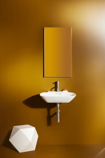 Раковина Laufen Ino 56 см без отверстия для смесителя, с переливом, в форме чаши, прямоугольной формы - фото 5