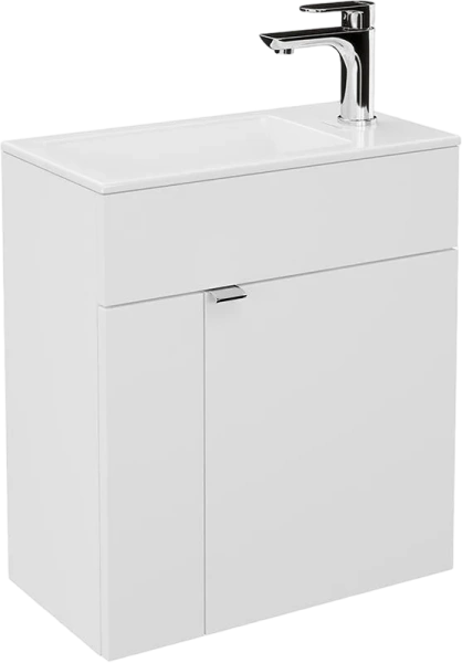 Тумба с раковиной подвесная Kerama Marazzi Lato LA.50\WHT 50 см белая - фото 1