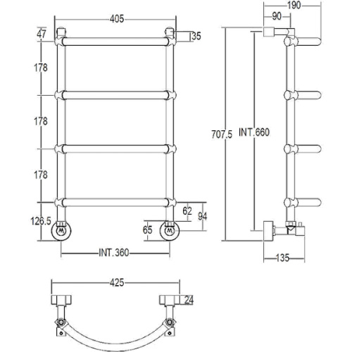 Схема, с нижним подключением - фото 2
