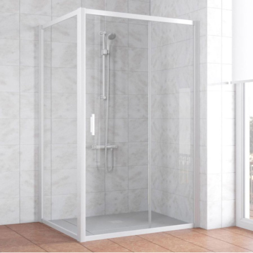 Душевой уголок стекло прозрачное Vegas-glass ZP+ZPV 120х100 01 - фото 1