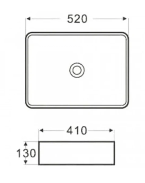 Раковина Azario 52 см накладная - фото 2