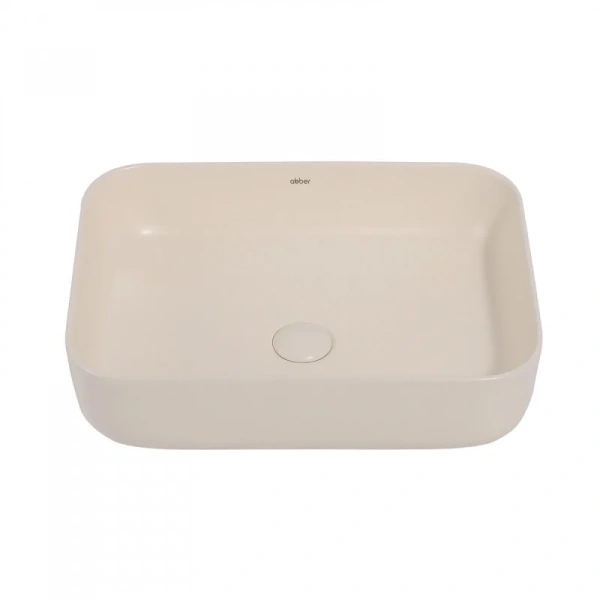 Раковина Abber Rechteck 50 см светло-бежевая матовая, другие - фото 4