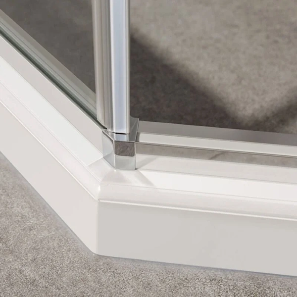 Душевой уголок Vincea Slim-U 90х90 см профиль хром, хром - фото 4