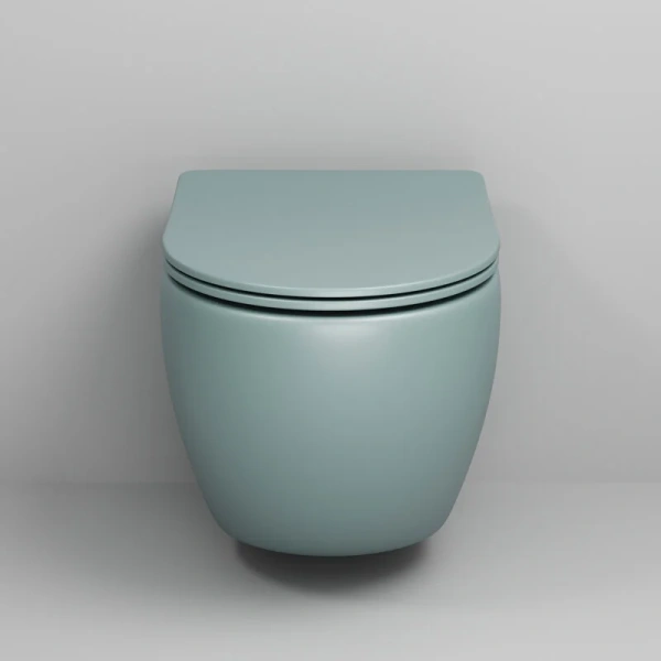 Унитаз подвесной Grossman Color мятный матовый, цветные - фото 6