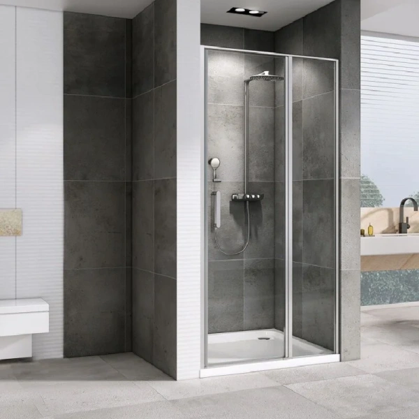 Душевая дверь в нишу Abber Sonnenstrand 100 см профиль хром, хром - фото 4