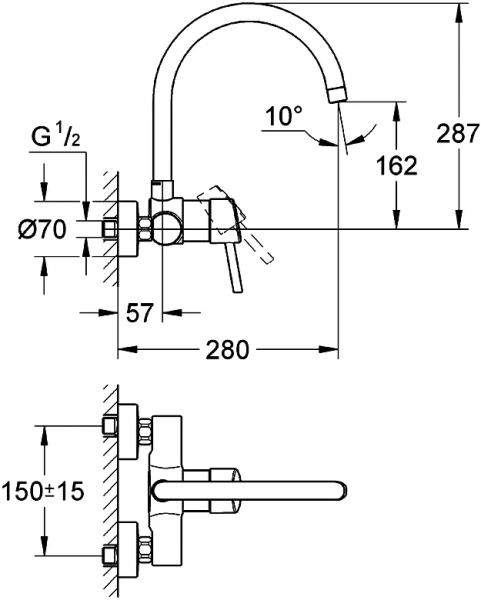 Смеситель для кухни Grohe Concetto 32667001 - фото 2