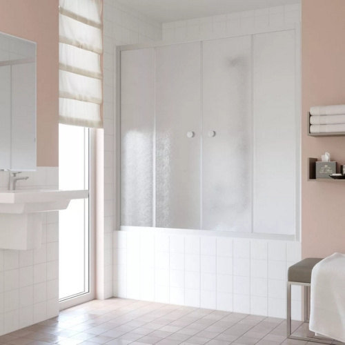 Душевая шторка на ванную стекло шиншилла Vegas-glass Z2V 170 02, стеклянные - фото 5