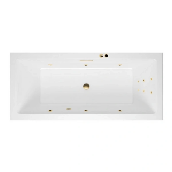 Ванна гидромассажная Excellent Heaven Slim Line 160 x 75 см, белый/золото, WAEX.HEV16S.LINE.GL - фото 1
