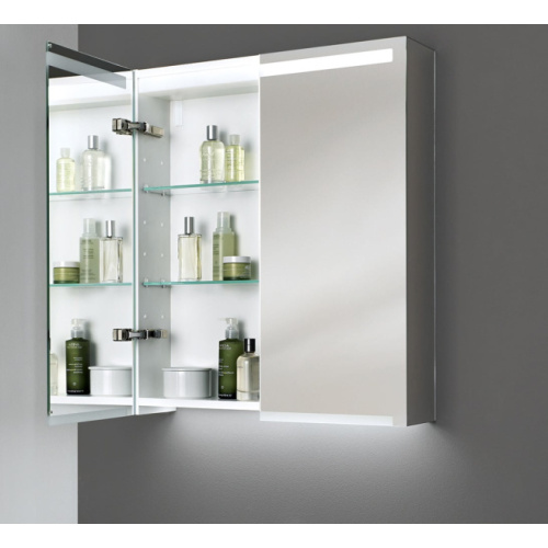 Зеркальный шкаф с подсветкой Geberit Option 75 см с двумя дверями, современные, hi-tech - фото 3