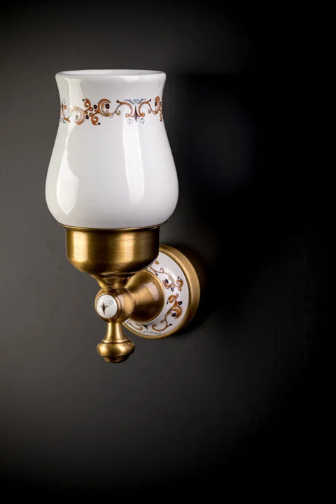 Стакан для ванной Boheme Provanse для зубных щеток, бронза, белые, комбинированные - фото 3