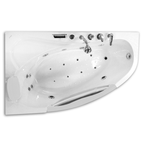 Ванна акриловая пристенная левая Gemy G9046 K L, акриловые, стеклянные - фото 2