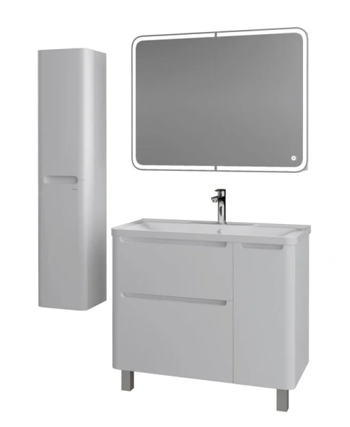 Тумба с раковиной напольная Grossman Адель 90,1 см МДФ, моноблок - фото 5