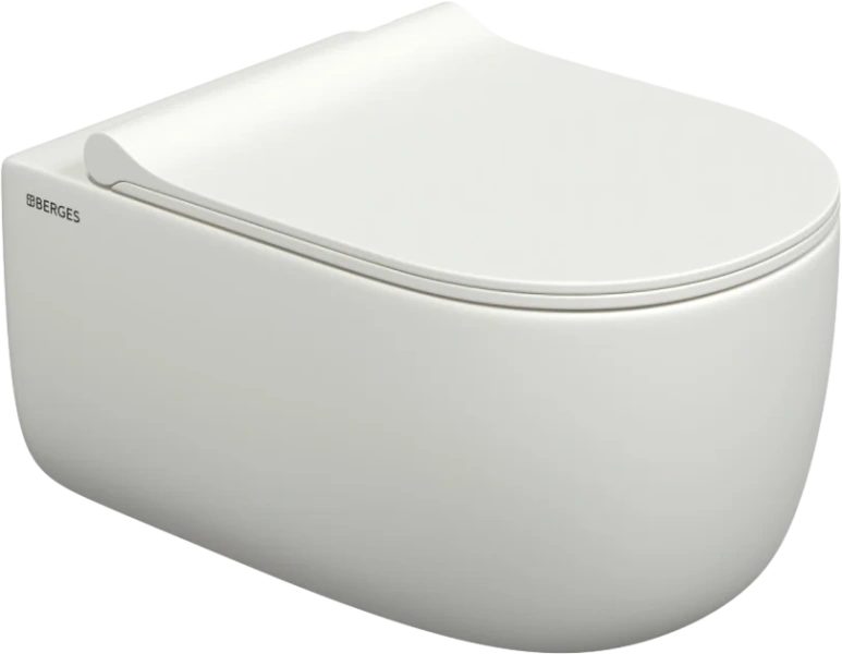 Унитаз подвесной BERGES Ego с сиденьем - фото 1