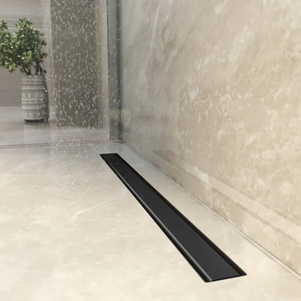 Душевой лоток Berges Optim Line 80 см матовый черный - фото 2