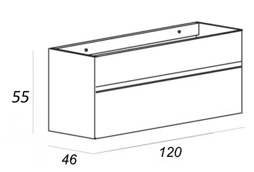 Тумба под раковину подвесная Cezares Glass 120 см Antracite, по запросу - фото 2