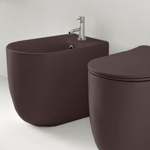 Биде напольное Kerasan Nolita Borgogna Matt - фото 2