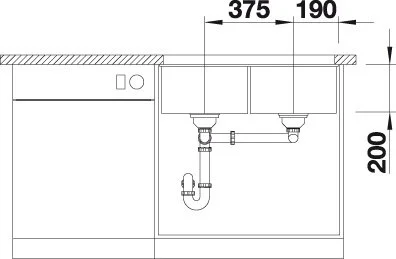 Мойка для кухни, цвет кофе, Blanco Subline 350/350-U, в наличии index_1 - фото 4
