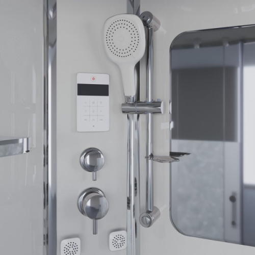 Душевая кабина Niagara Ultra 120x80 см левосторонняя, стекло матовое, с высоким, глубоким поддоном, глубокий поддон - фото 3