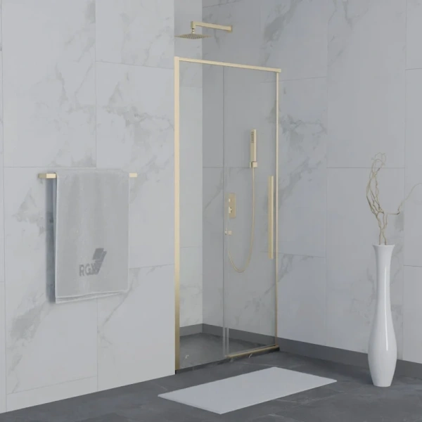 Душевая дверь в нишу RGW Stilvoll SV-12G 100 см профиль золото - фото 1