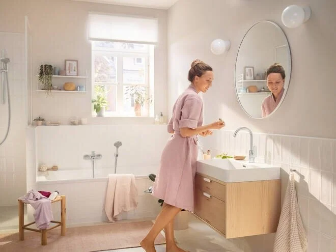 Смеситель для ванны Hansgrohe Rebris хром - фото 4