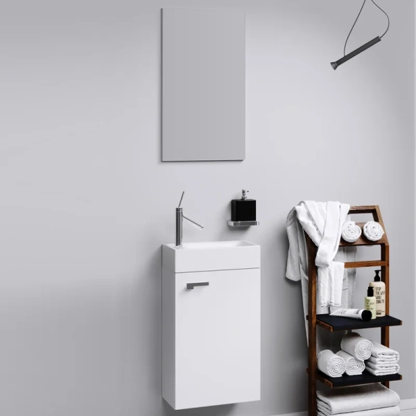 Комплект мебели для ванной Aqwella Мастер Бокс-Леон 40 см с зеркалом - фото 1