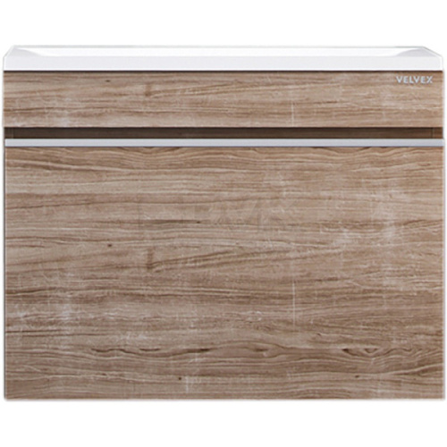 Тумба под раковину подвесная Velvex Pulsus 70 см дуб сонома - фото 2
