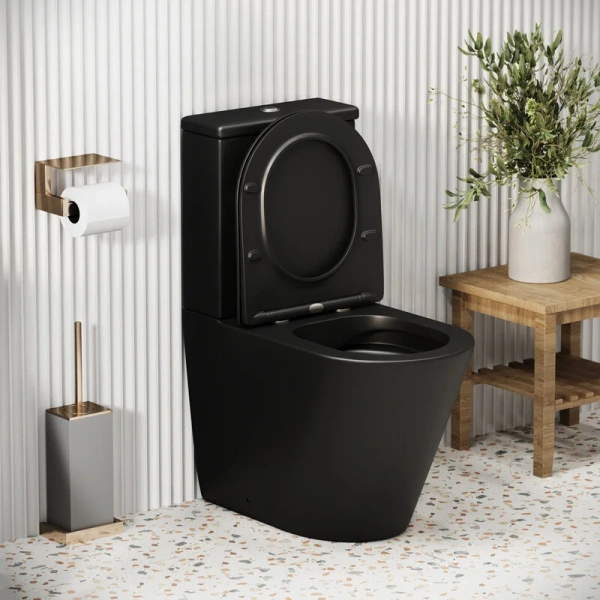 Унитаз компакт Grossman Color черный матовый, в наличии - фото 10