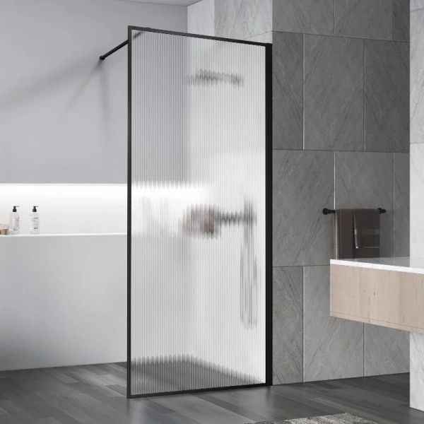 Душевая перегородка Vincea Walk-In HP Art 70 см профиль черный матовый - фото 3