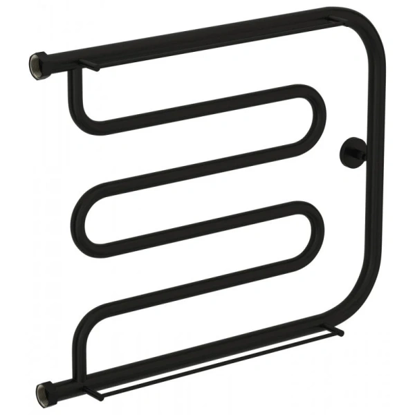 Полотенцесушитель водяной Сунержа Лира+ 65х50 см черный матовый - фото 1