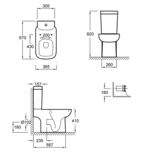 Унитаз напольный Jacob Delafon REPLAY 4973K-00 - фото 3