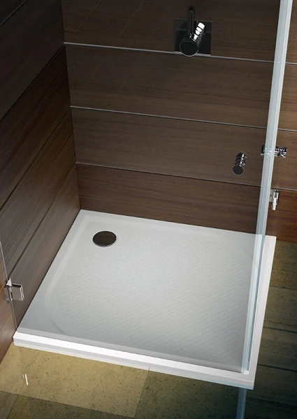 Душевой поддон из литьевого мрамора белый с сифоном Riho Kolping DB21 90x90 см - фото 3