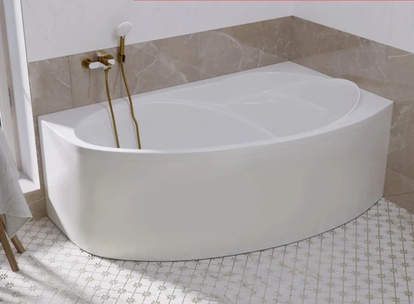 Ванна акриловая 1Marka Julianna 01дж1595лкп / 01дж1595пкп, 150 x 90 см, Премиум, левая/правая, белый, в наличии - фото 9