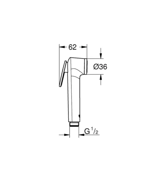 Гигиенический душ Grohe Tempesta-F белая луна - фото 2