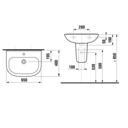 Раковина Jika Olymp 810614 - фото 4