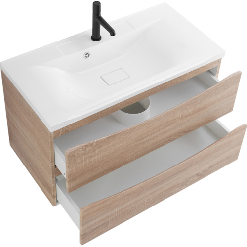 Тумба под раковину подвесная BelBagno Marino 90 см rovere bianco, моноблок - фото 5