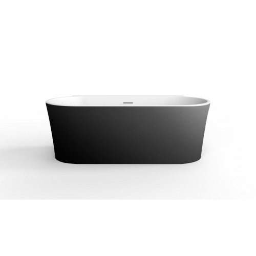 Ванна акриловая BelBagno 170х80 см черная/белая матовая - фото 2