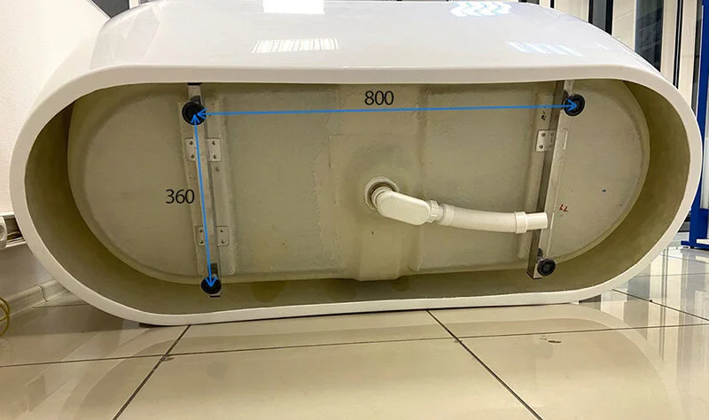 Акриловая ванна Abber 176х80 см отдельностоящая, нет в наличии - фото 8