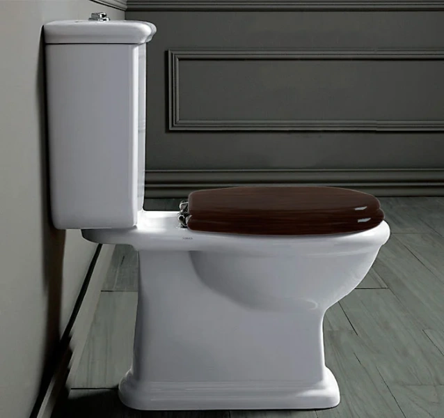 Крышка-сидение с микролифтом Simas Lante орех, петли хром - фото 2