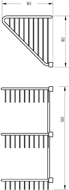Решетка для ванной Migliore Complementi золото - фото 4