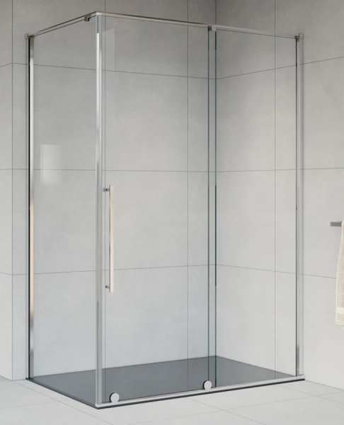 Душевой уголок Vincea Arno 140х80 см алюминиевый профиль - фото 1